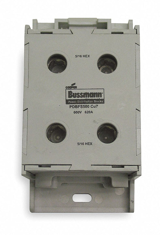 Power Distr Block Al/Cu 600V AC/DC