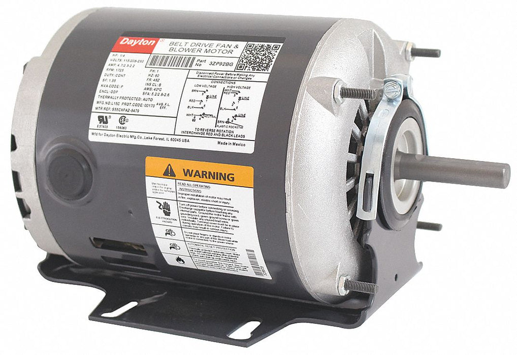 Belt Drive Motor 48Z 1/4 hp