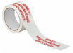 Carton Sealing Tape White with Red Text
