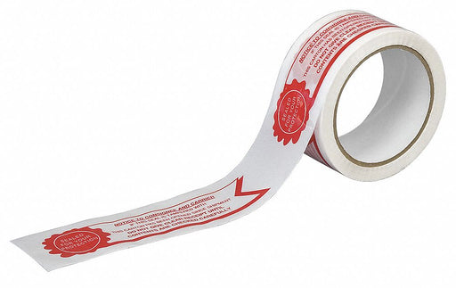Tamper Evident Tape 1.9 mil White