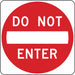 D9624 Traffic Sign 24 in x 24 in Red/White