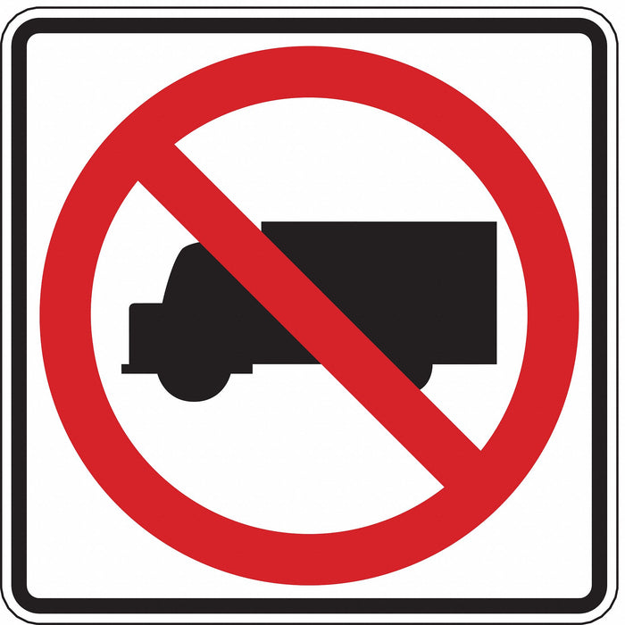 D9706 Traffic Sign 24 in x 24 in White