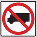 D9706 Traffic Sign 24 in x 24 in White