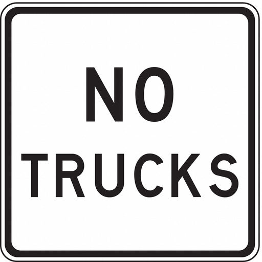 Traffic Sign 24 in x 24 in White