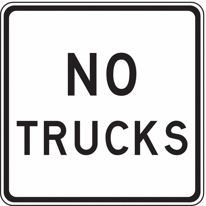 Traffic Sign 24 in x 24 in White