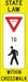 TrafficSign 36inx12in White/Yellow