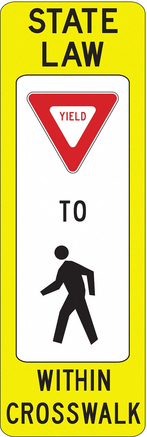 State Law Yield Traffic Sign 36 x 12 