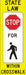 TrafficSign 36inx12in White/Yellow