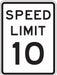 D9757 Traffic Sign 24 in x 18 in White