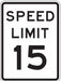 D9758 Traffic Sign 24 in x 18 in White