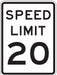 Traffic Sign 24 in x 18 in White