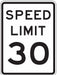 Traffic Sign 24 in x 18 in White