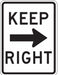 Traffic Sign 24 in x 18 in White
