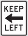 Traffic Sign 24 in x 18 in White