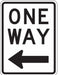 One Way Traffic Sign 24 x 18 