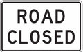 Traffic Sign 30 in x 48 in White