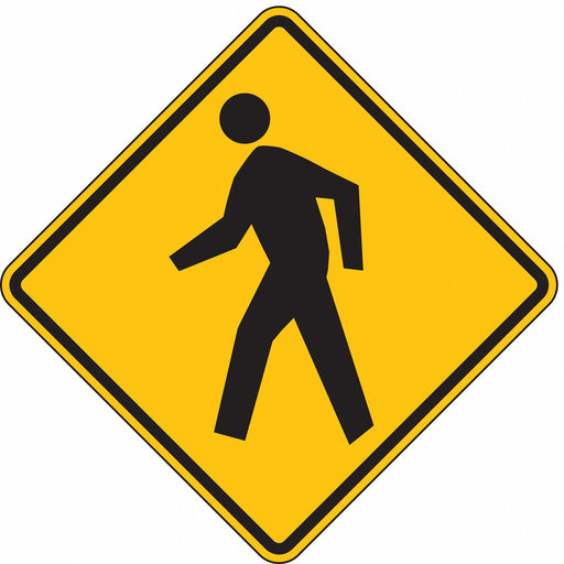 D9719 Pedestrian Crossing Traffic Sign 24 x24 