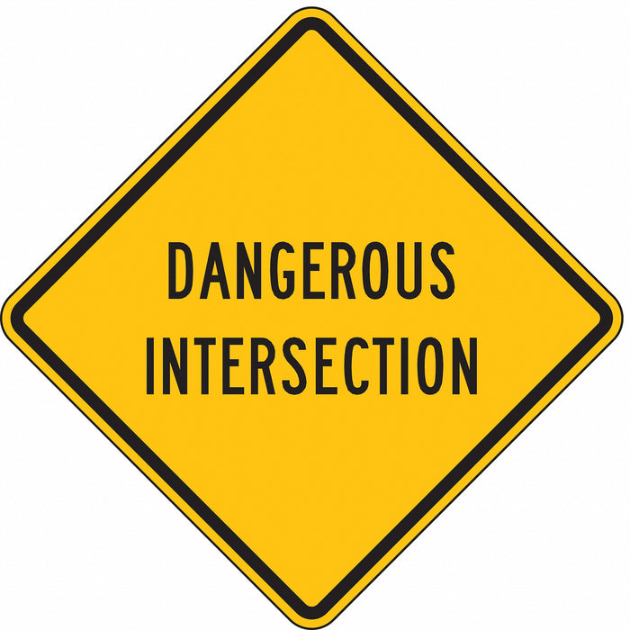 Traffic Sign 24 in x 24 in Yellow