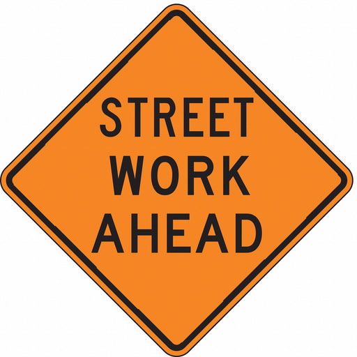 Traffic Sign 30 in x 30 in Orange