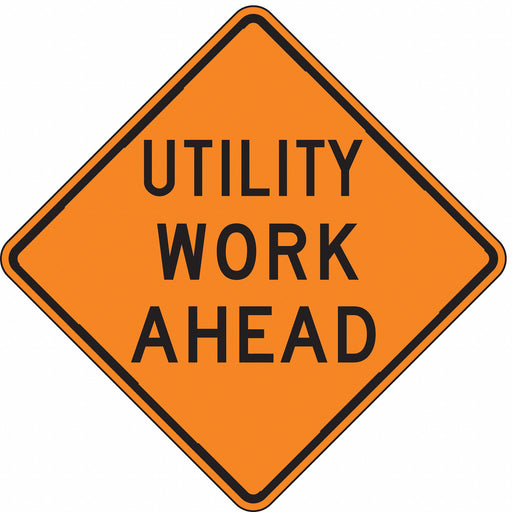 Traffic Sign 30 in x 30 in Orange