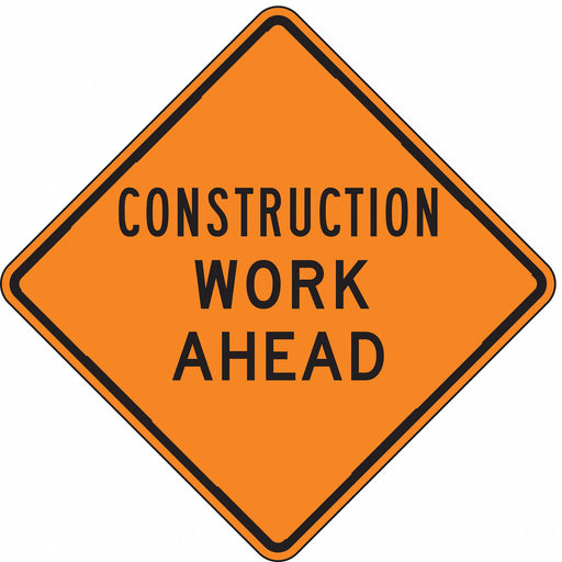 Traffic Sign 30 in x 30 in Orange