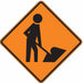 Traffic Sign 30 in x 30 in Orange