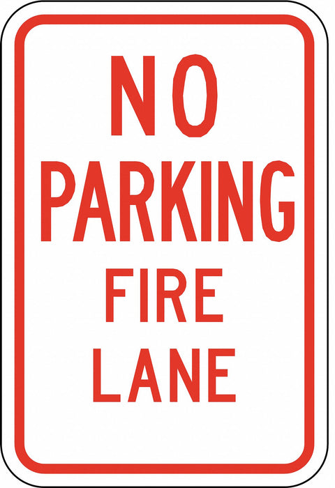 Sign No Parking Fire Lane 18X12 