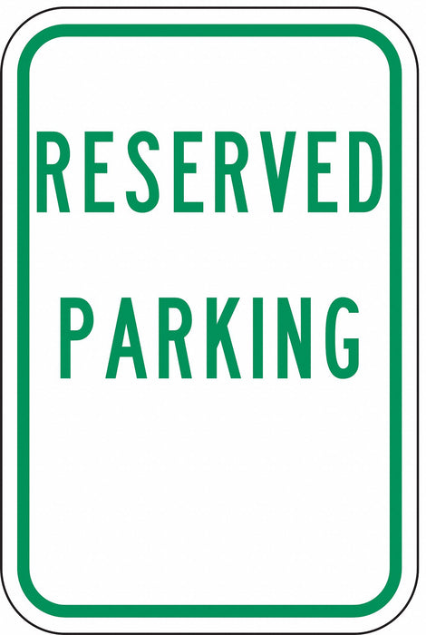 Sign Reserved Parking 18X12 HIP