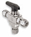 Manual 3-Way Ball Valve 1/4 316 SS