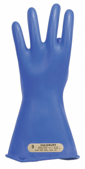 D1024 ElectrcInslatedGloves Sz9 Blu Rubber PR
