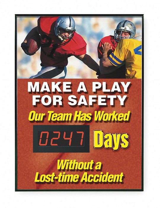 Electronic Scoreboard 28in x 20in Brown