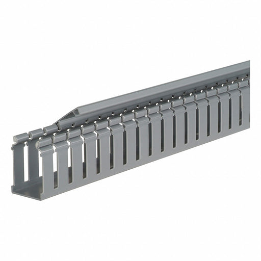 Wire Duct Wide Slot Gray L 6 Ft