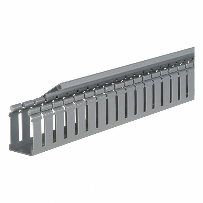 Wire Duct Wide Slot Gray L 6 Ft