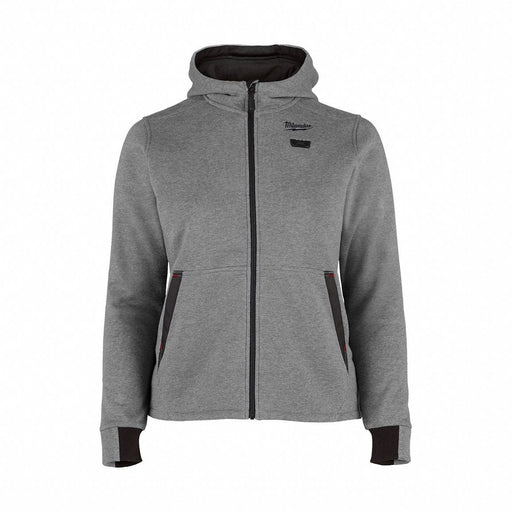 Heated Hoodie L Zipper Gray Gray