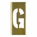 Individual Stencil Letter Brass