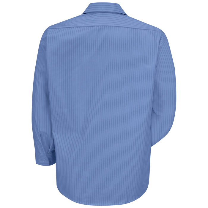 Men's Long Sleeve Industrial Stripe Work Shirt