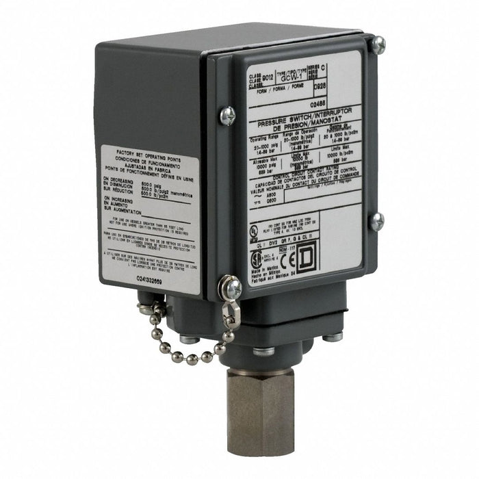 Pressure Switch 480Vac 10Amp G +Options