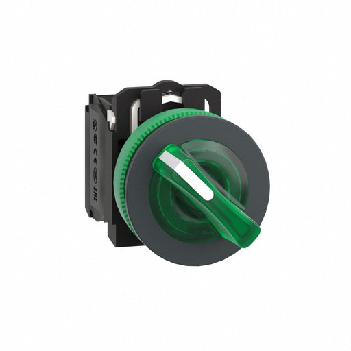 SelectorSwitch Illum 2Pos 30mm Green