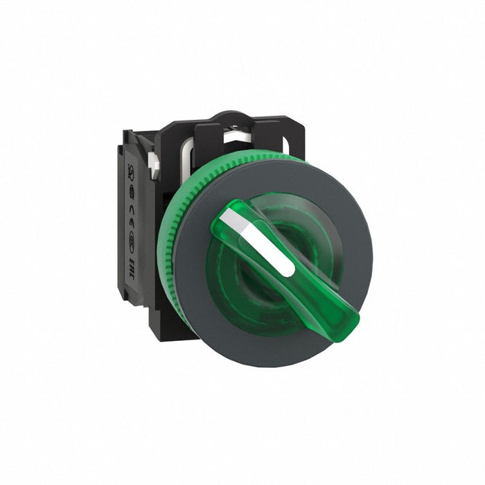 SelectorSwitch Illum 2Pos 30mm Green