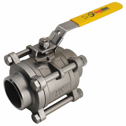 Manual 2-Way Ball Valve Butt Weld 316 SS