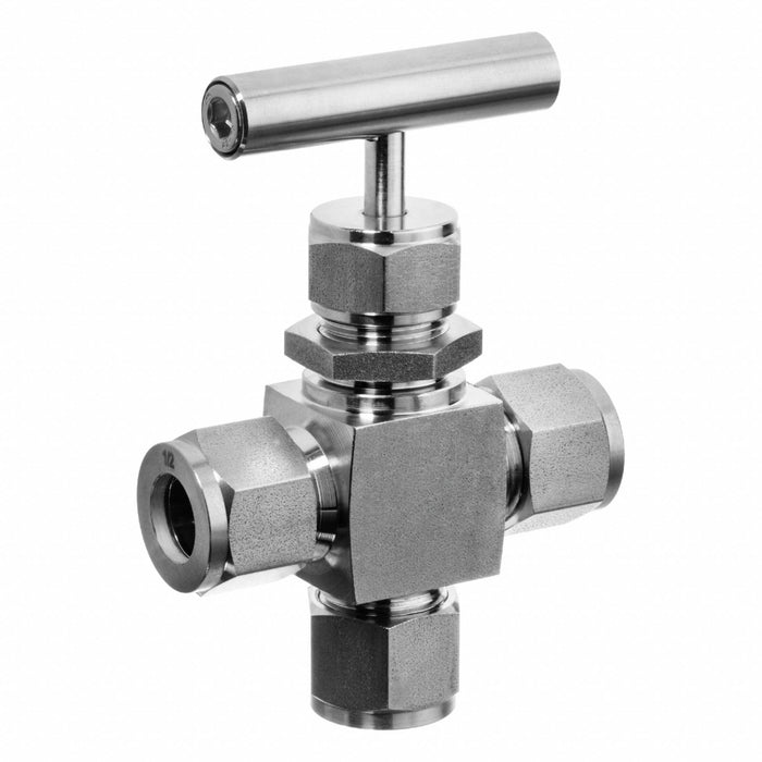 Needle Valve Angled Fitting Style 316 SS