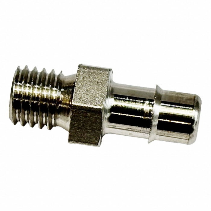 Straight SS Threaded 1/4  Tube 3/16 