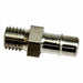 Straight SS Threaded 1/4  Tube 3/16 
