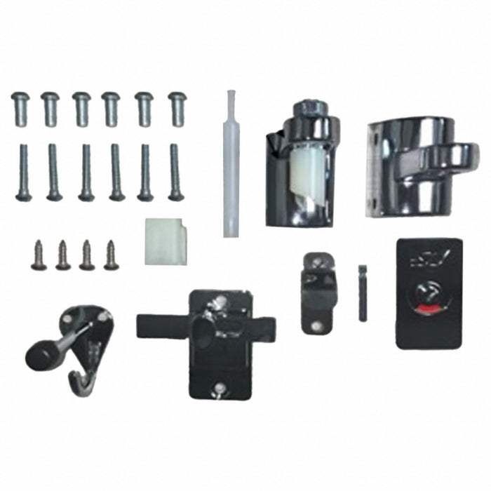 Door Hardware Kit Zinc Chrome Plated