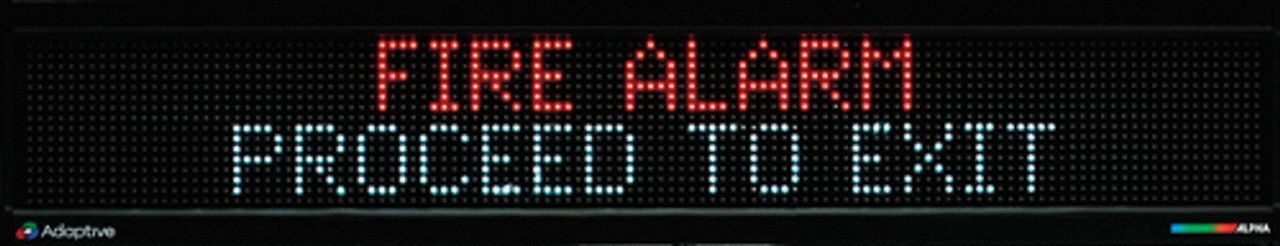 LED Message Sign 7 2/5 H 25 1/5 W