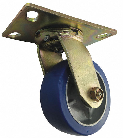Plate Caster Swivel Polyurethane 6 1/2 H