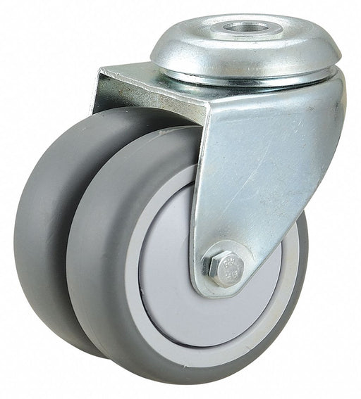 Bolt-Hole Caster 3 dia Swivel Rubber