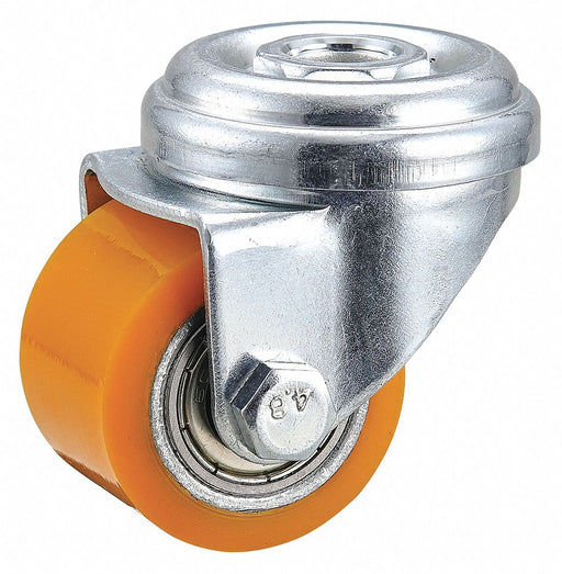 Bolt-Hole Caster 1 3/8 dia Swivel PU
