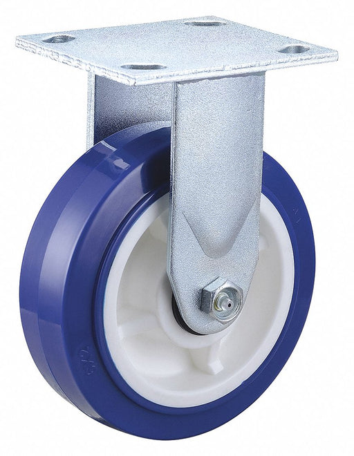 Plate Caster Rigid Polyurethane 7 1/2 H