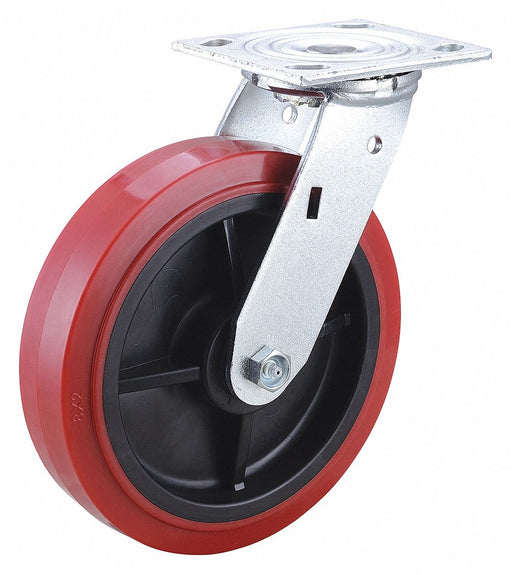 Plate Caster Swivel Polyurethane 9 1/2 H